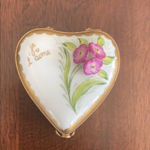 *** SOLD***Heart shaped Limoges box
